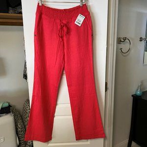 love tree, linen mix lounge pants, size sma;;